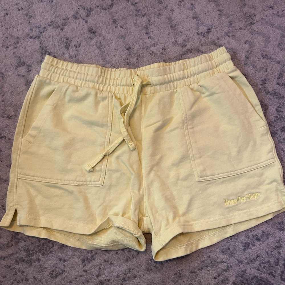Bass Pale Yellow Athletic Drawstring Shorts
